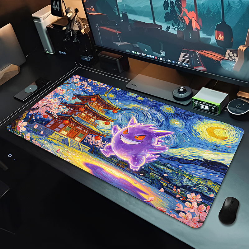 Gaming Console Desk - Anime Mouse Pad Pokemon Gengar Professional