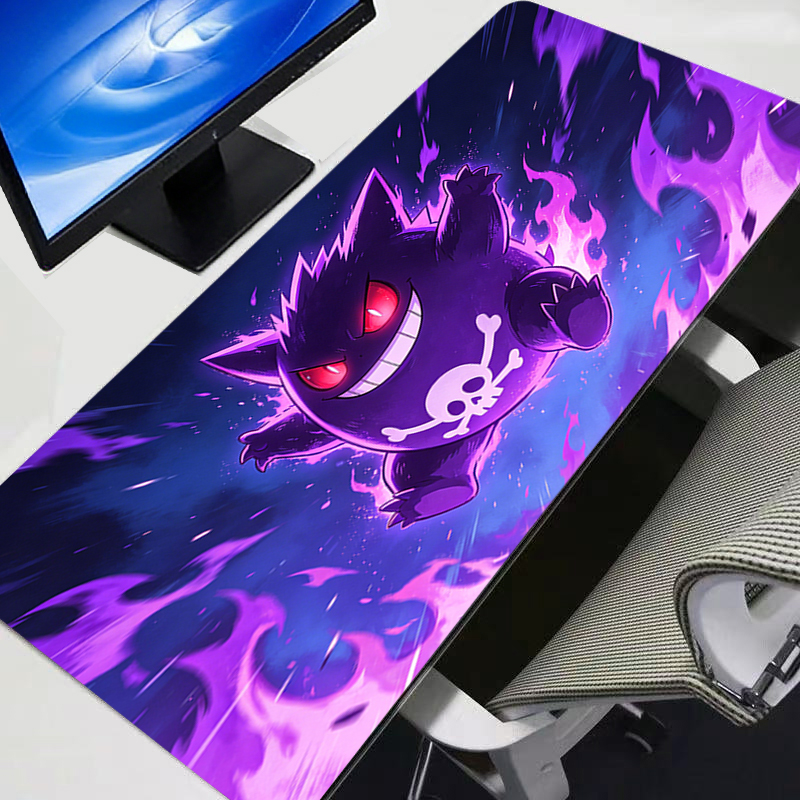 Gaming Console Desk - Mouse Pad Gengar Pokemon Pikachu Anime
