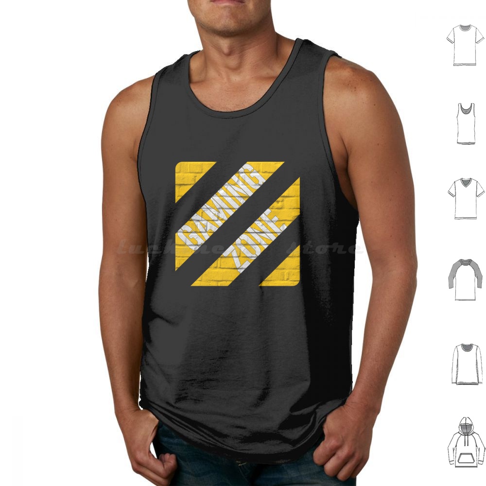 Gaming Console Game Zone - Gaming Zone Tank Tops Print Cotton