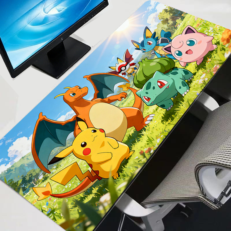 Gaming Console Desk - Mouse Pad Gamers Pokemon Pikachu XXL