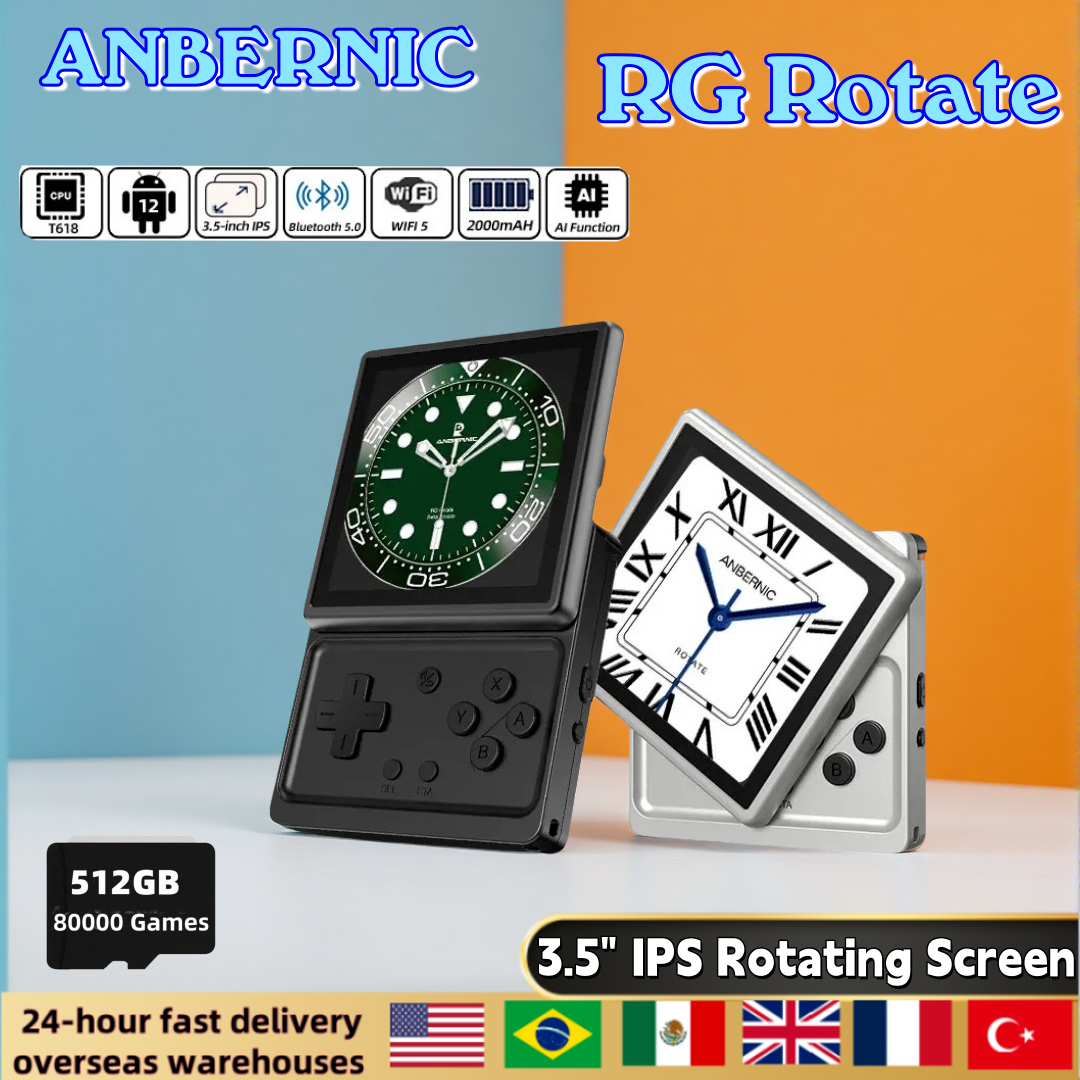Gaming Console 5 Year Old - ANBERNIC RG Rotate Android Handheld Game