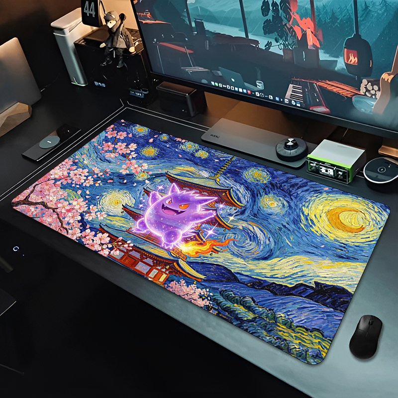 Anime Mouse Pad Pokemon Gengar - Gaming Console Desk 评论和价格