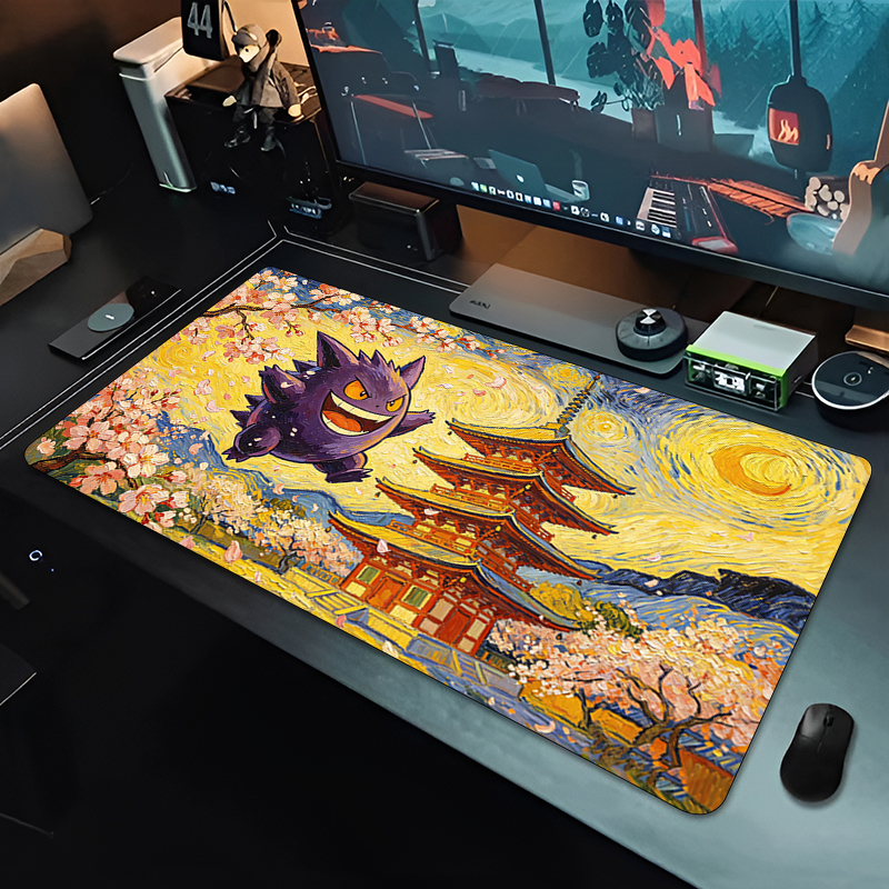 Anime Mouse Pad Pokemon Gengar - Gaming Console Desk 评论和价格
