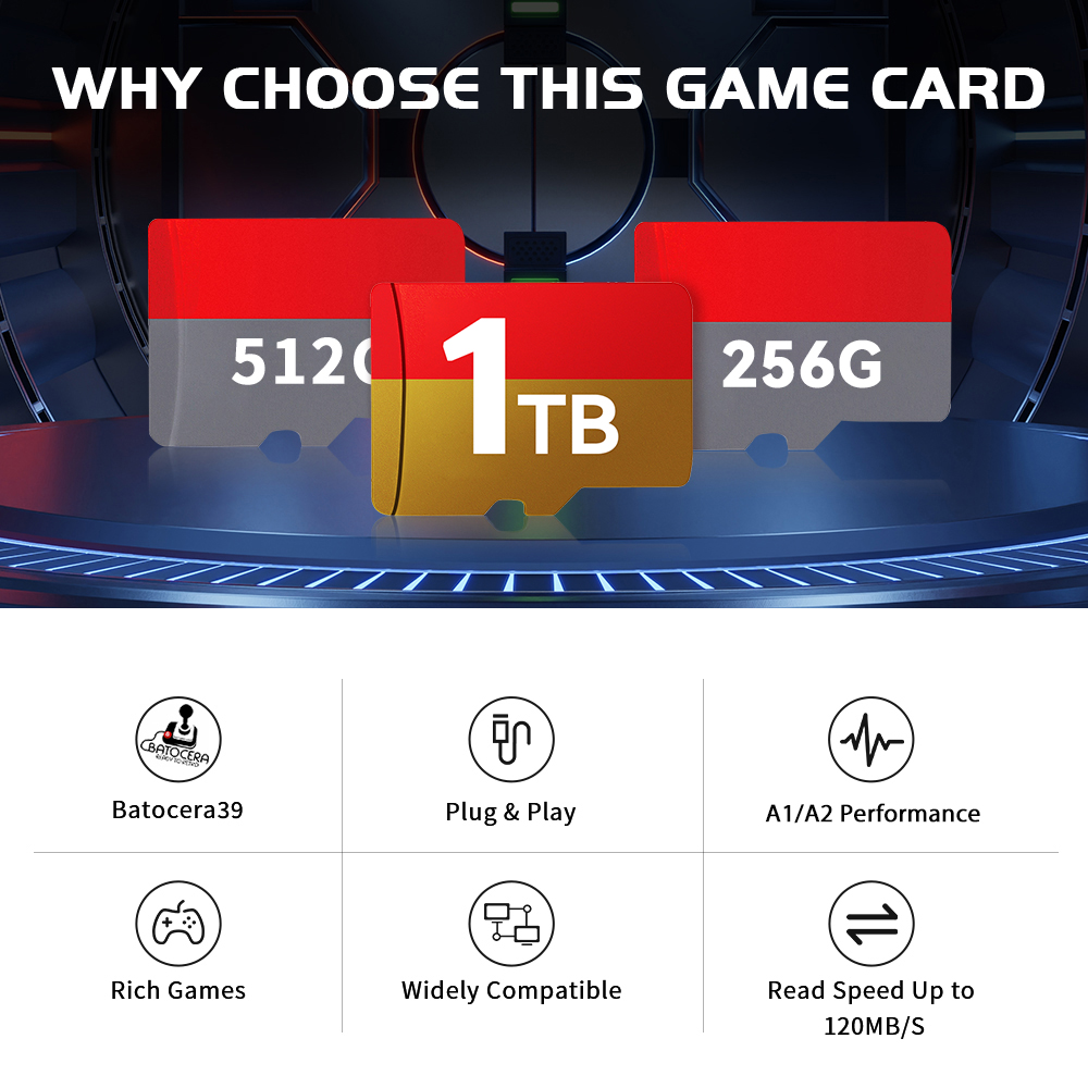 1TB Latest Batocera 39 OS TF G - Console Gaming Steam 评论和价格