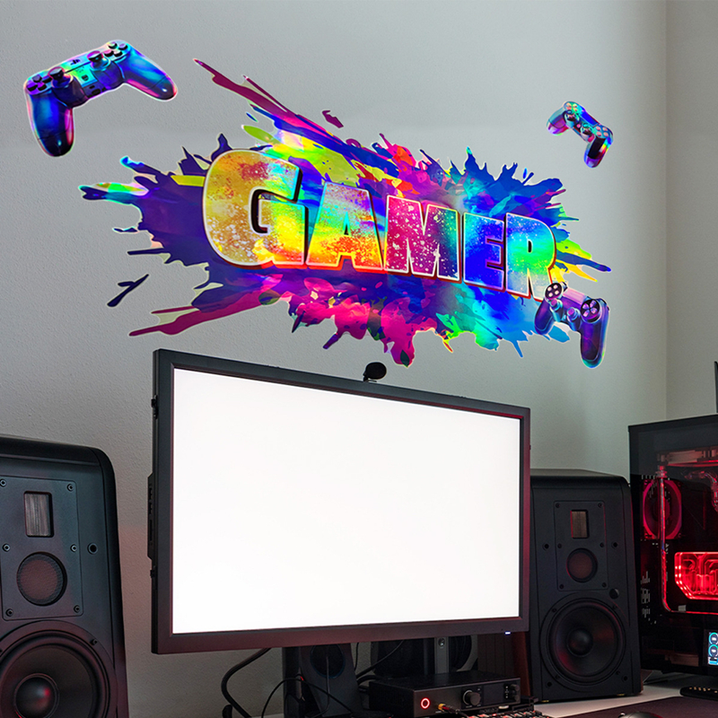 Laser Material Color Gradient  - Gaming Console Game Zone 评论和价格