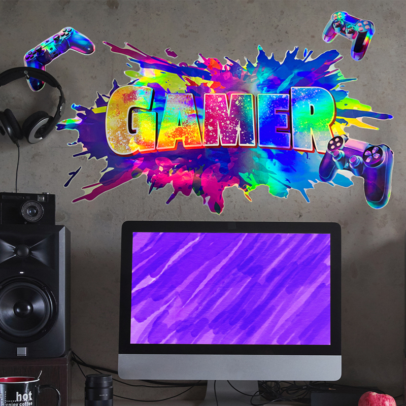 Laser Material Color Gradient  - Gaming Console Game Zone 评论和价格
