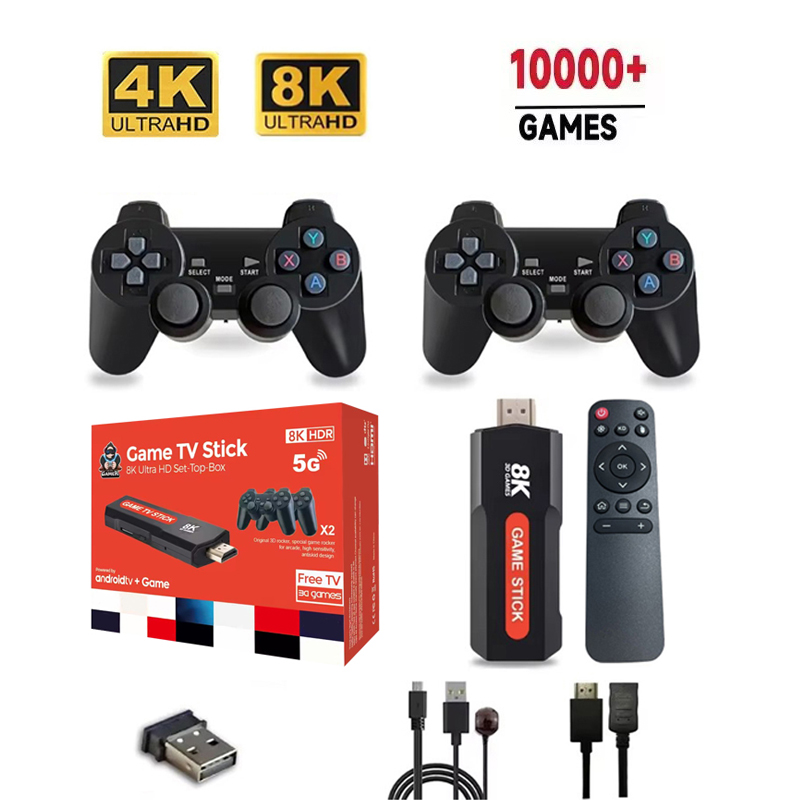 X2 Game Stick HD 4K 8K 3D Cons - Console Gaming Steam 评论和价格
