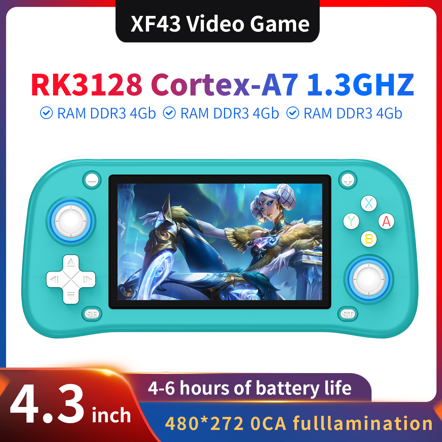 AISLPC XF43 4.3 inch Retro Han - Gaming Console 5 Year Old 评论和价格