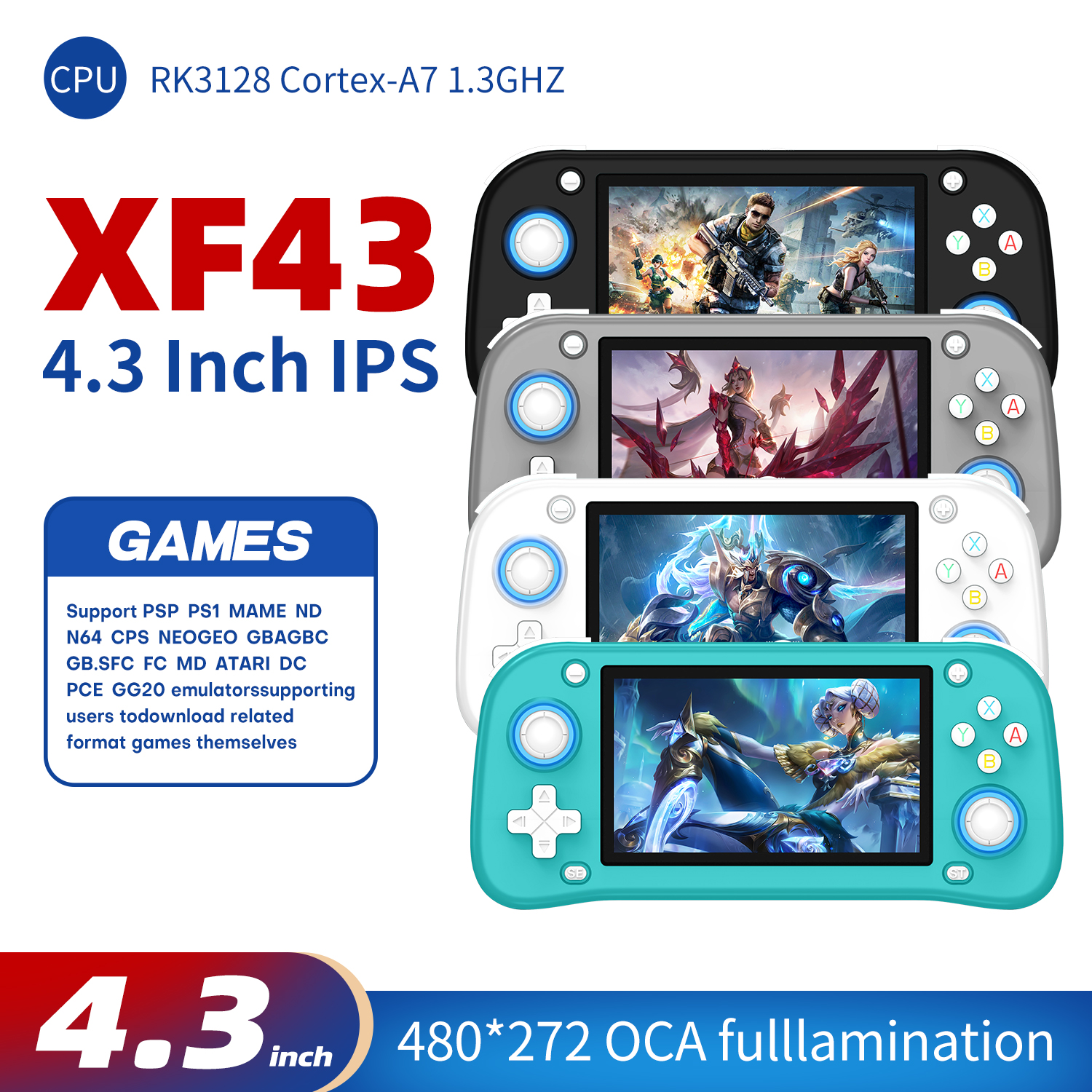 AISLPC XF43 4.3 inch Retro Han - Gaming Console 5 Year Old 评论和价格